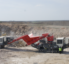 Мобільне дробарно-сортувальне обладнання